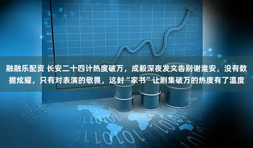 融融乐配资 长安二十四计热度破万，成毅深夜发文告别谢淮安，没有数据炫耀，只有对表演的敬畏，这封“家书”让剧集破万的热度有了温度