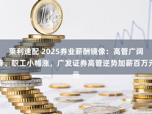 莱利速配 2025券业薪酬镜像：高管广阔降、职工小幅涨，广发证券高管逆势加薪百万元