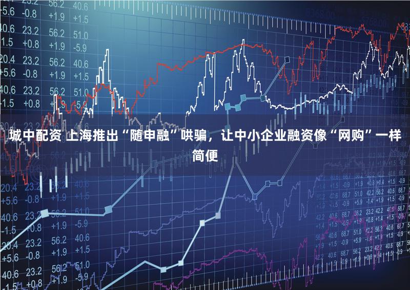 城中配资 上海推出“随申融”哄骗，让中小企业融资像“网购”一样简便